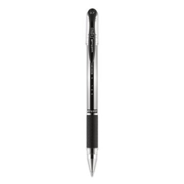 uni-ball® Signo Grip Gel Pen, Stick, Medium 0.7 Mm, Black Ink, Silver-black Barrel, Dozen freeshipping - TVN Wholesale